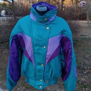Vintage Descente 80's ski snow jacket snowboarding US size 14